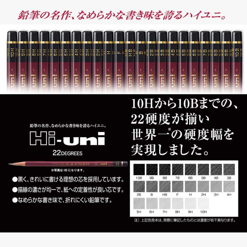 Mitsubishi Pencil uni Hi-Uni 3B 1 dozen HU3B