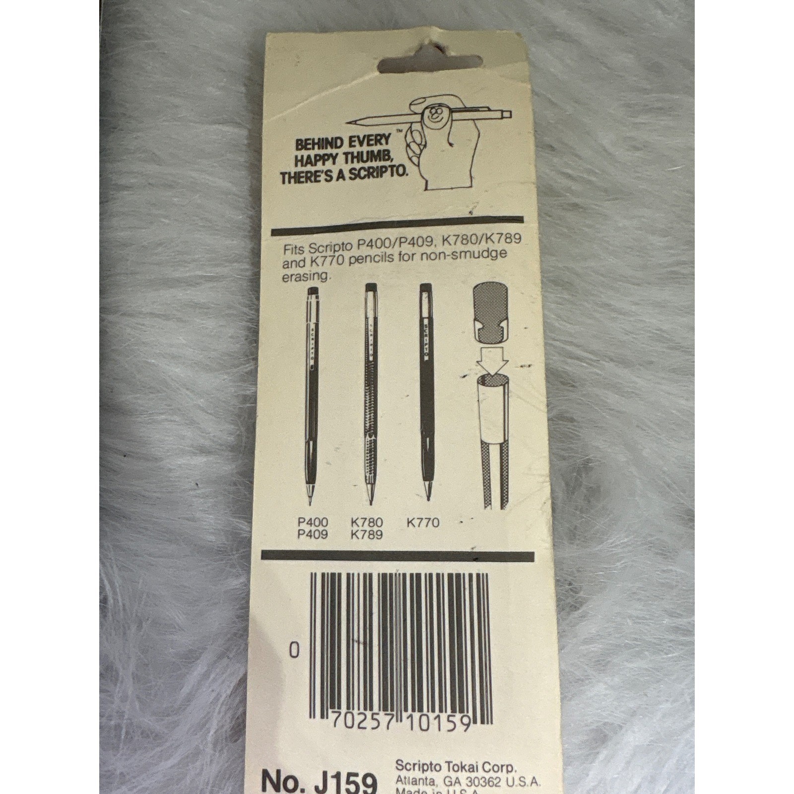 Vintage Scripto Classic Combo Mechanical Pencil Navy with Erasers 1.1mm New
