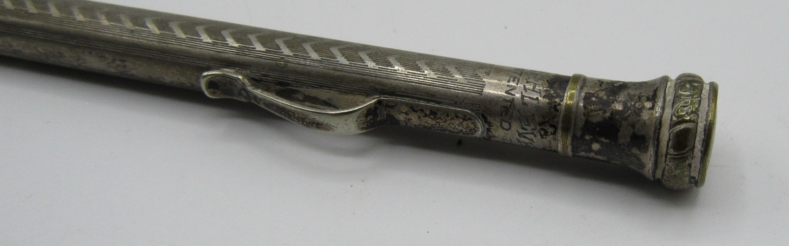 Vintage silverplated Wahl Eversharp mechanical pencil 5.25″