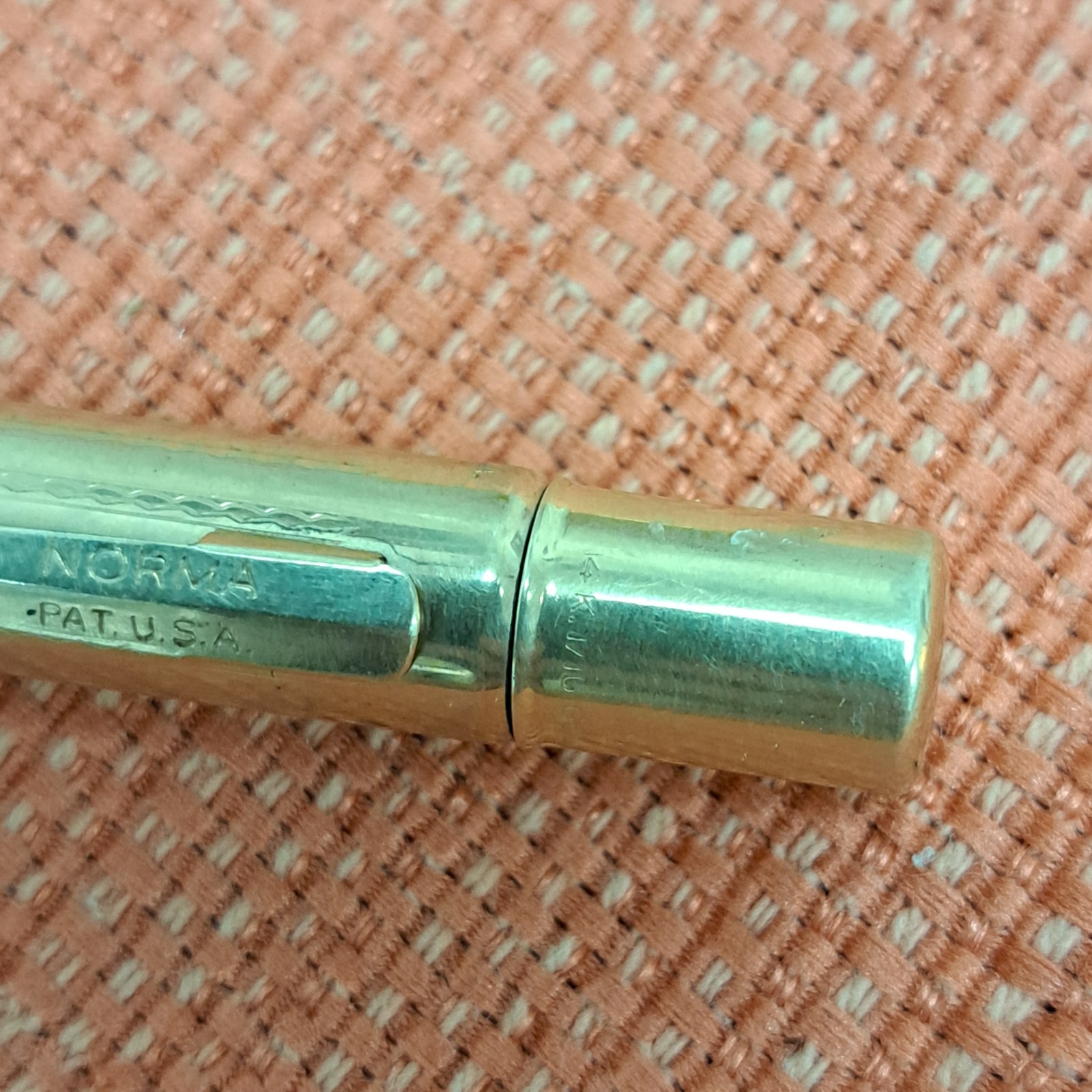 Vintage Norma 4 Lead Mechanical Pencil 14k Gold Rolled Plated Collectible