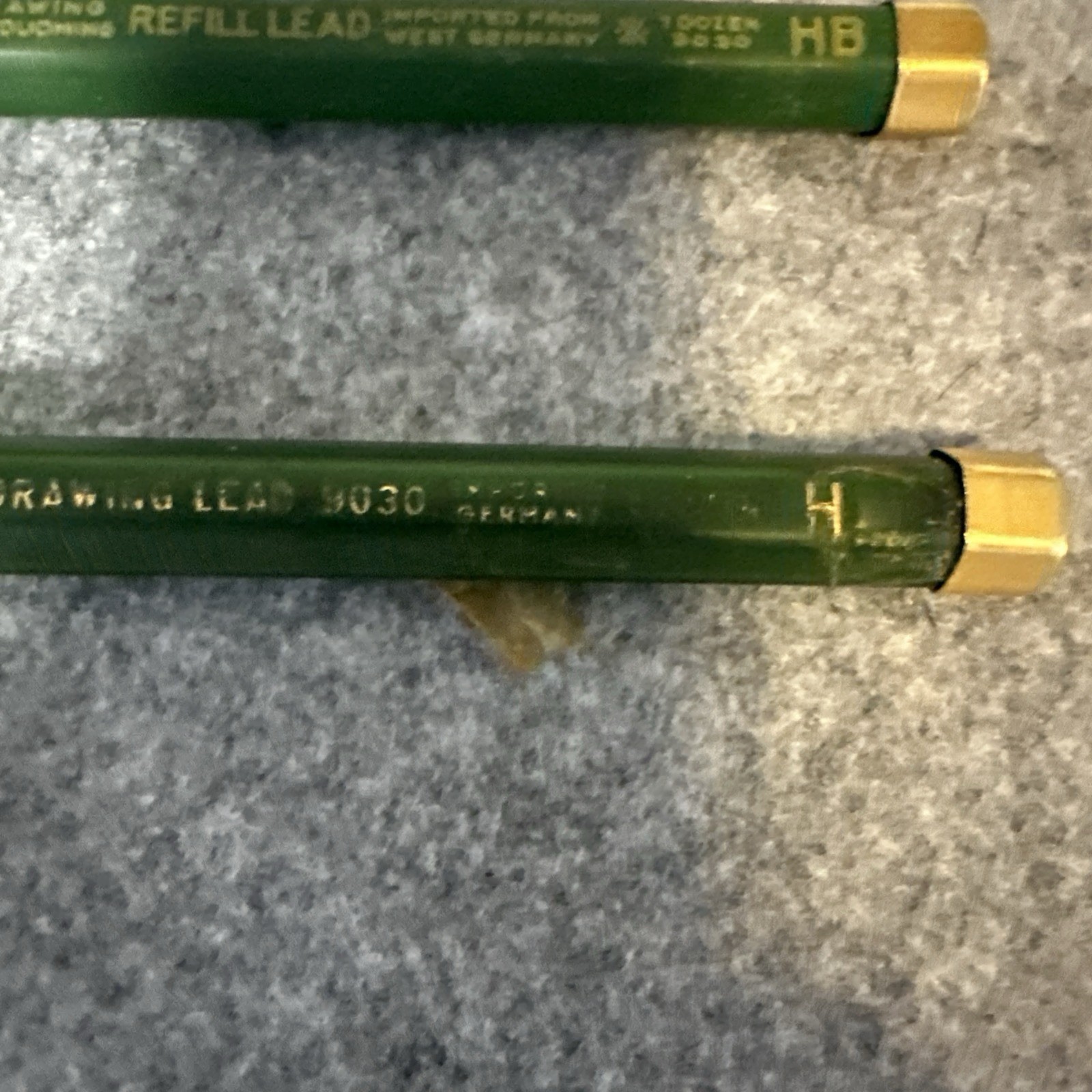 AW Faber Castell Drawing #9030 Refill Lead H Germany Vintage Lot 4 Tubes As IS