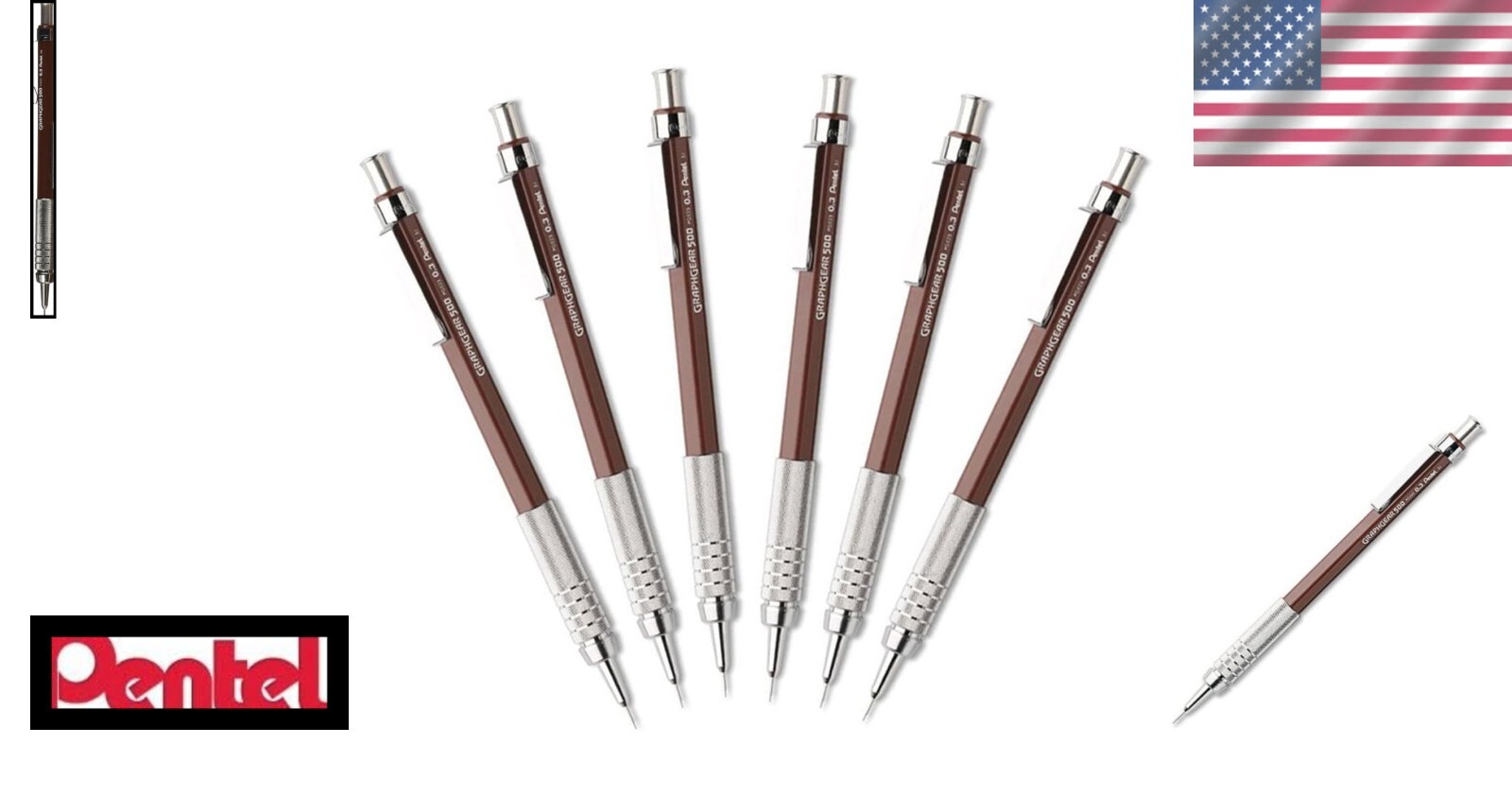 GraphGear 500 Mechanical Pencil – Durable 0.3mm for Professionals & Artists