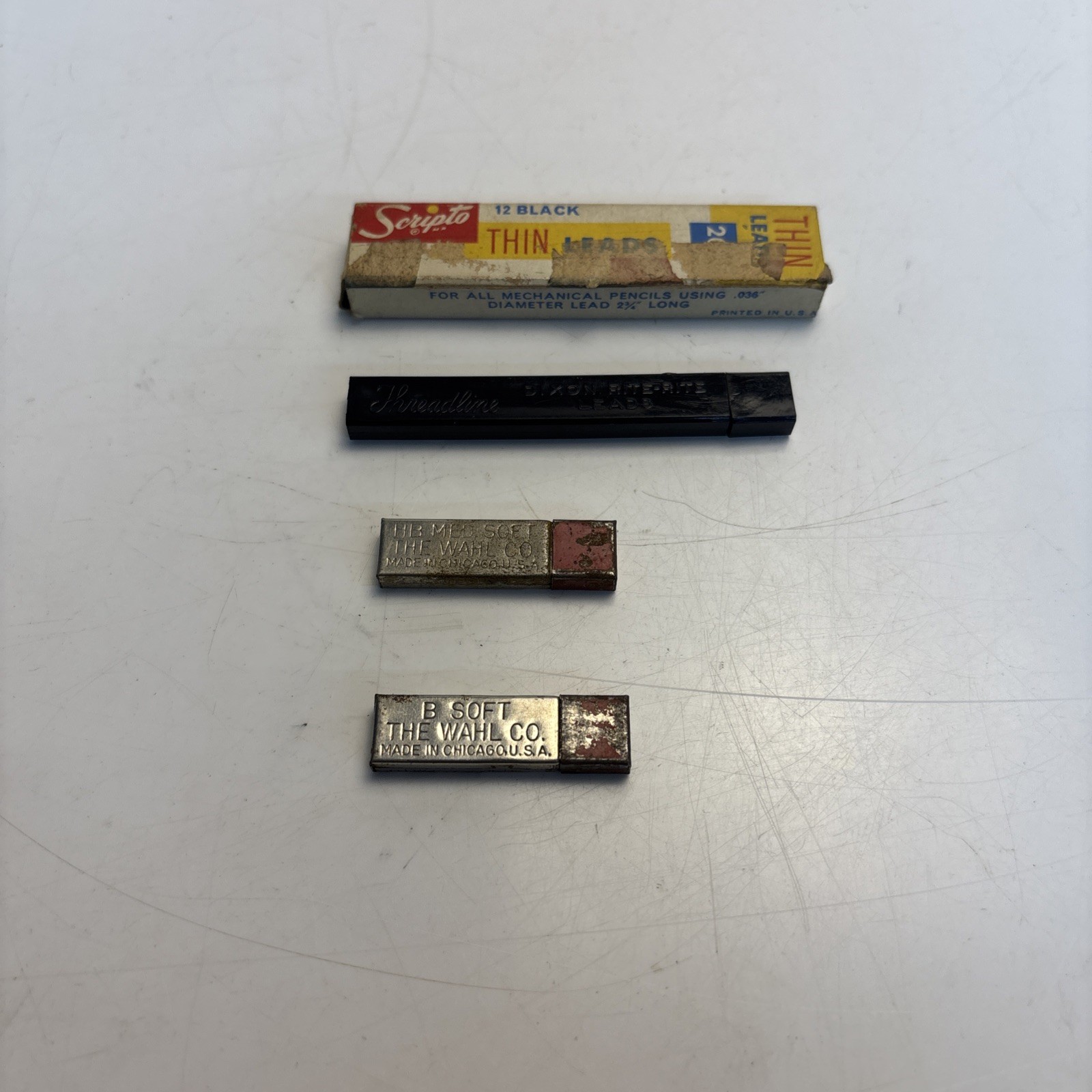 Vintage Mechanical Pencil Lead Lot Scripto Dixon Rite-Rite Wahl Chicago