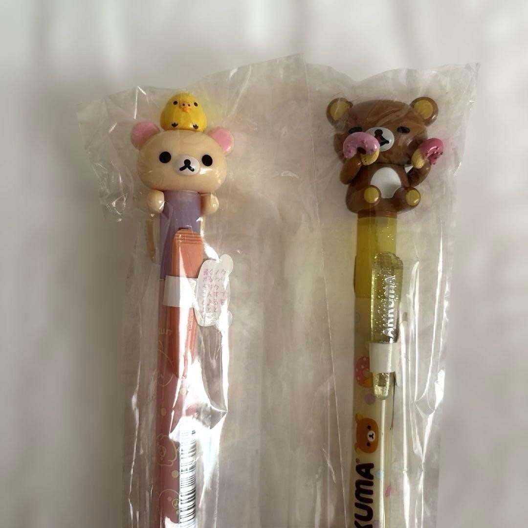 Rilakkuma Korilakkuma mechanical pencil donut with mascot Kiiroitori