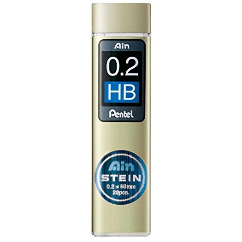 Pentel mechanical pencil lead replacements, Stein 0.2 HB, 3-pack, XC272WHB3P