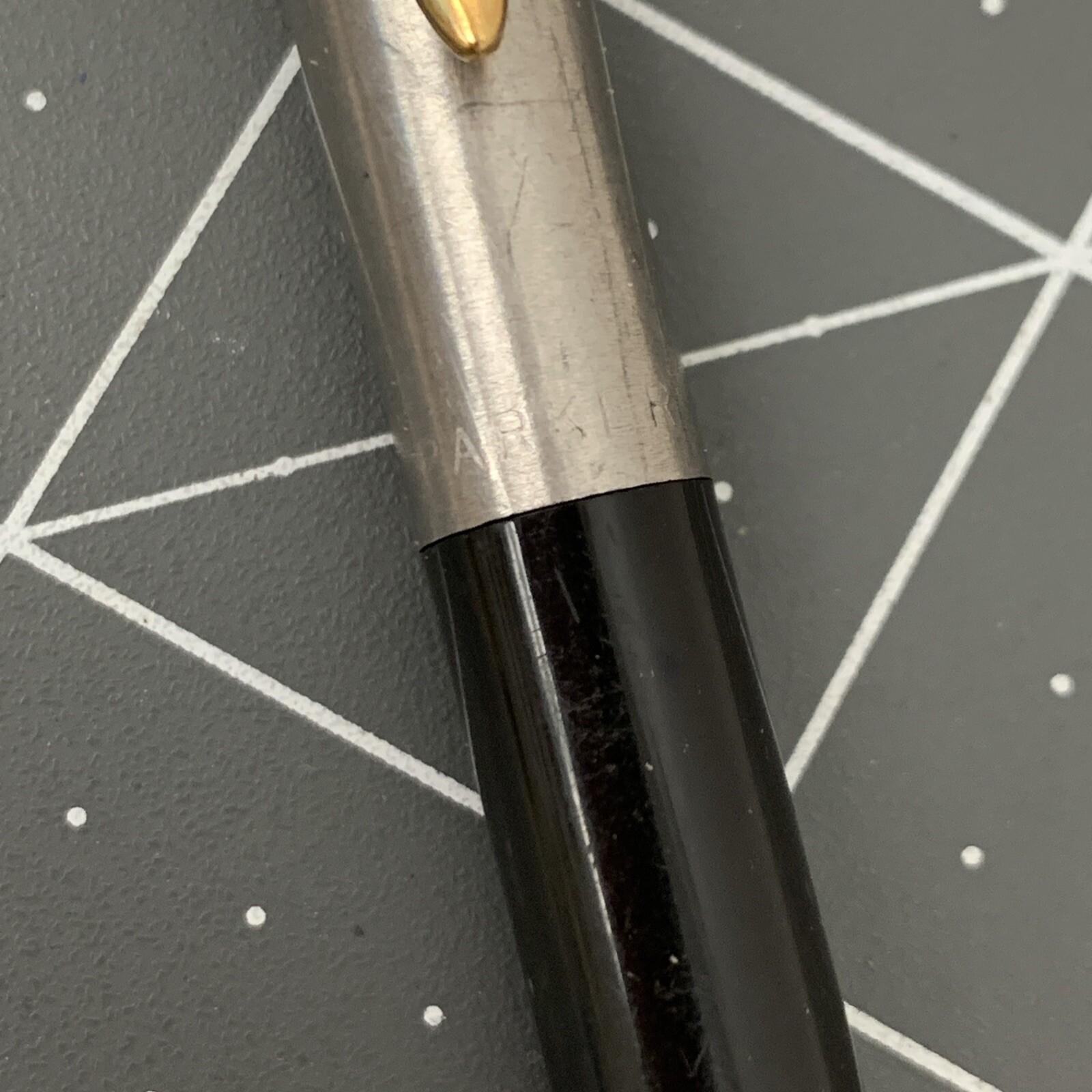 Vintage Parker Gold Arrow Black Barrel Mechanical Pencil Made In USA