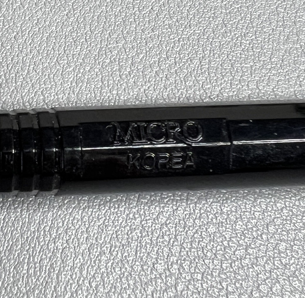 Vintage Micro Korea Q-Tech 7-135 Mechanical Pencil 0.5mm Black Drafting RARE 90s
