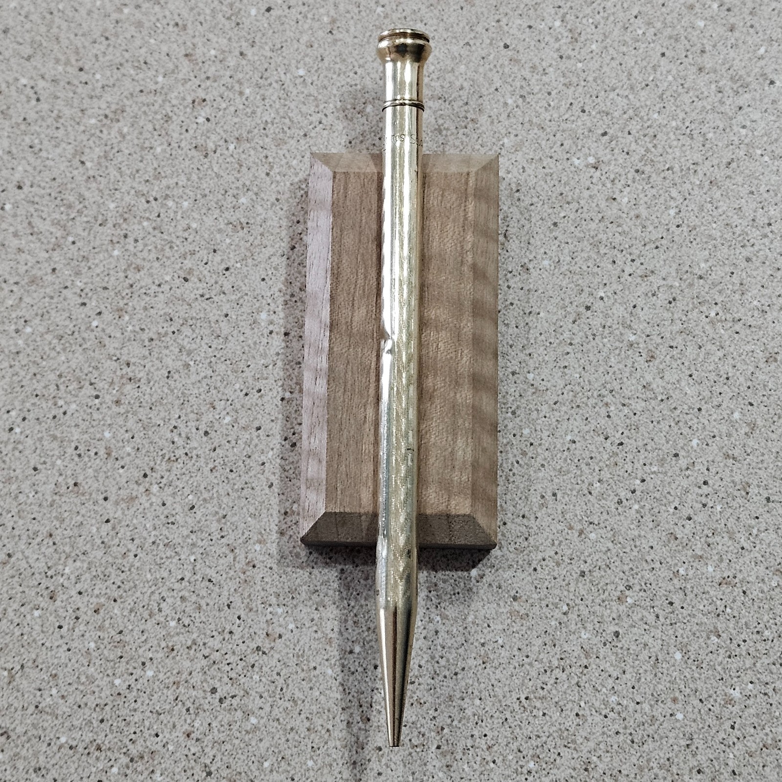 Signet Gold Filled Etched 5.25″ Mechanical Pencil “Sold Only At Rexall Stores”