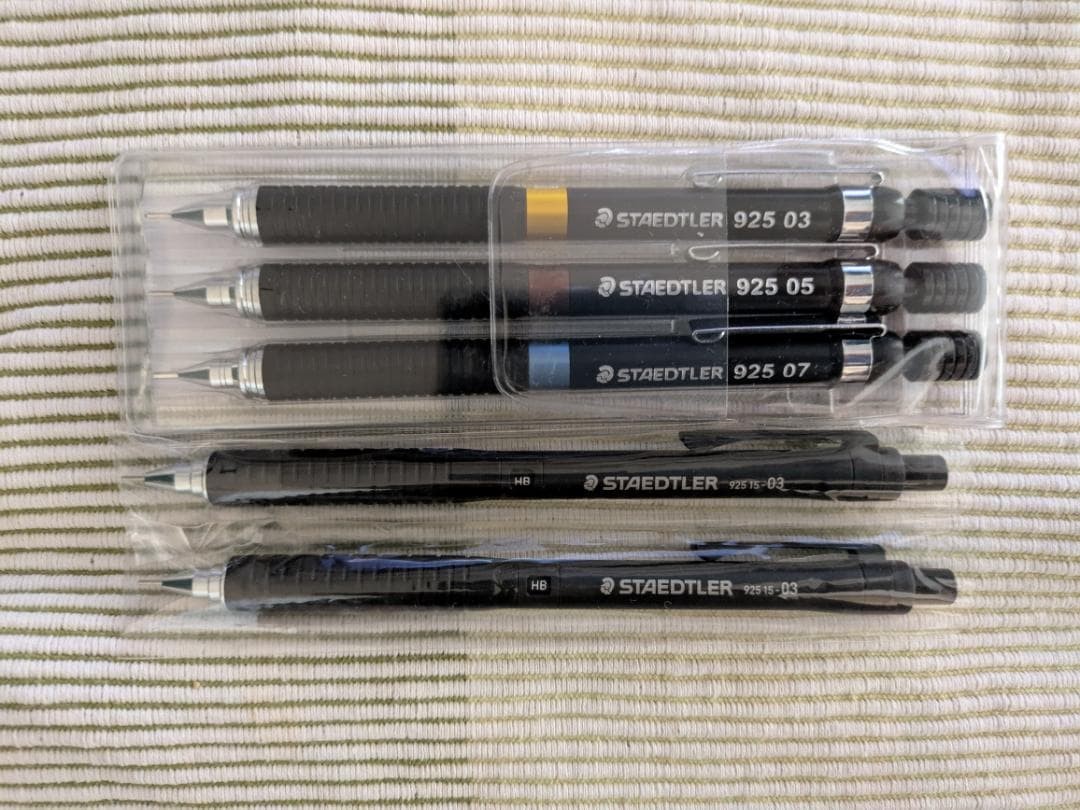STAEDTLER 925 WP3 3 pieces in case + 925 15 03 2 pieces = 5 pieces