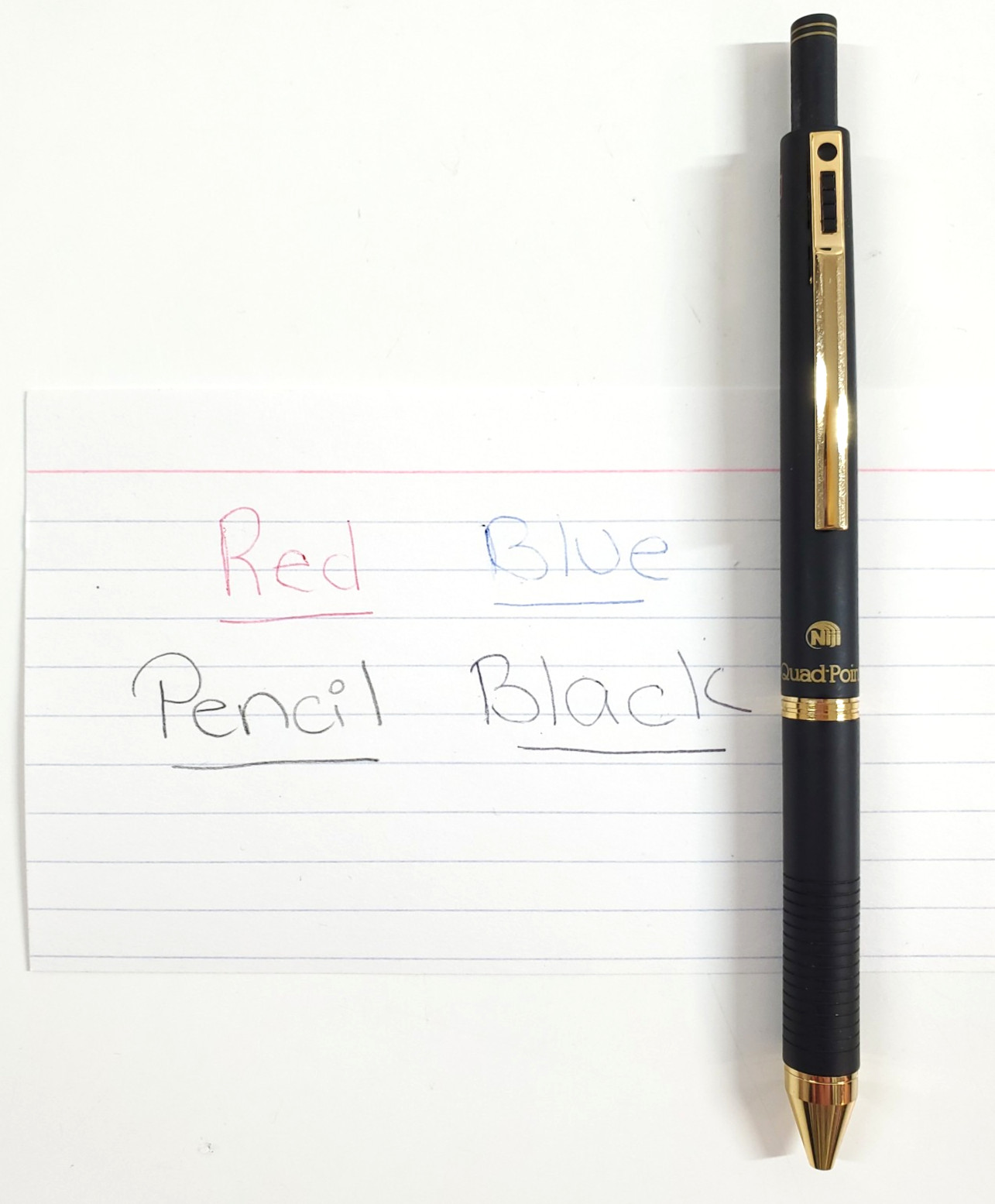 Niji QUAD Point Mechanical Pen Pencil Vintage Sales Sample Yasutomo Japan