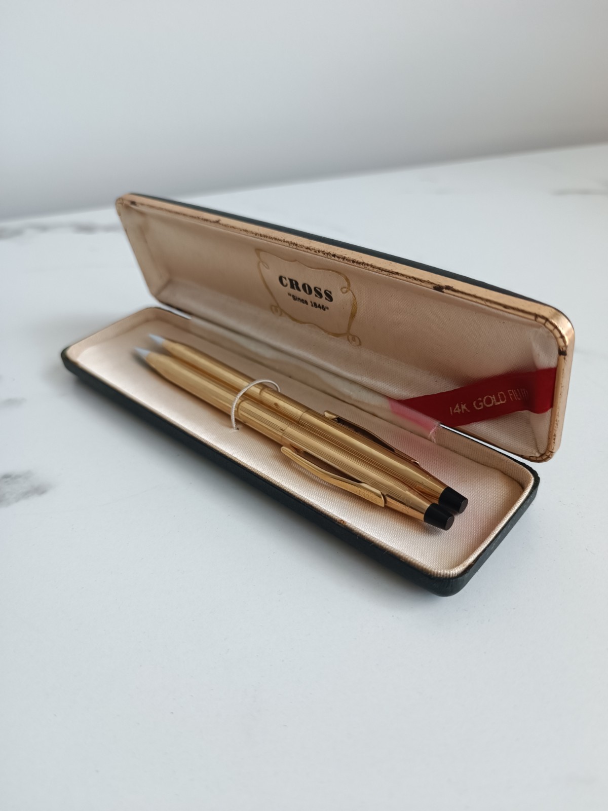 Vintage Cross Classic Century 14K Gold Filled Mechanical 2 Pencil Set