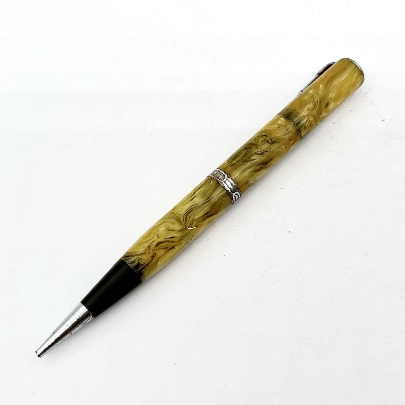 Waterman Lady Patricia Mechanical Pencil 4.25″ 1.1mm Yellow Persian Chrome Trim
