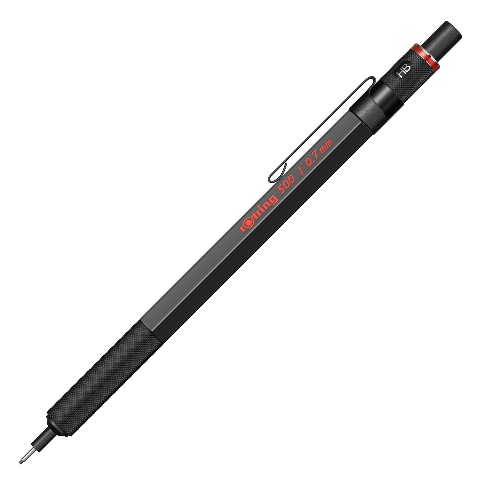 Premium Mechanical Pencil Lightweight Plastic Body Metal Grip Hexagonal Barrel