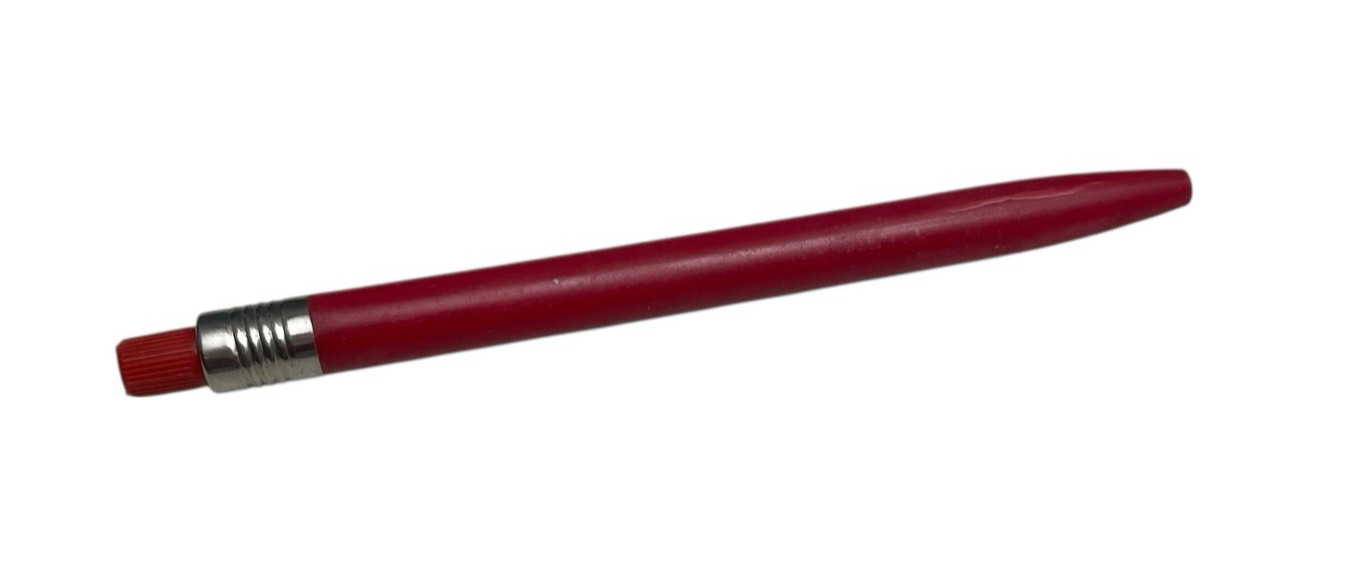 Vintage 3m Mechanical Pencil Red Grease Crayon Leads Twist Action Advertising