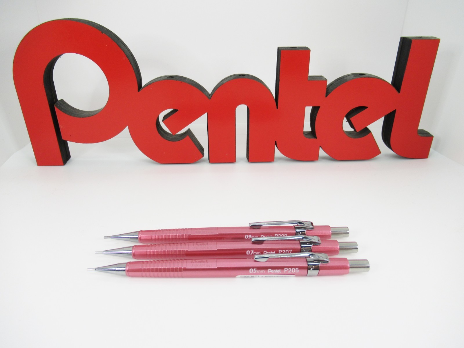 Pentel P200 Collection Metallics – Rose Pink, Set of 3 (Brazil)