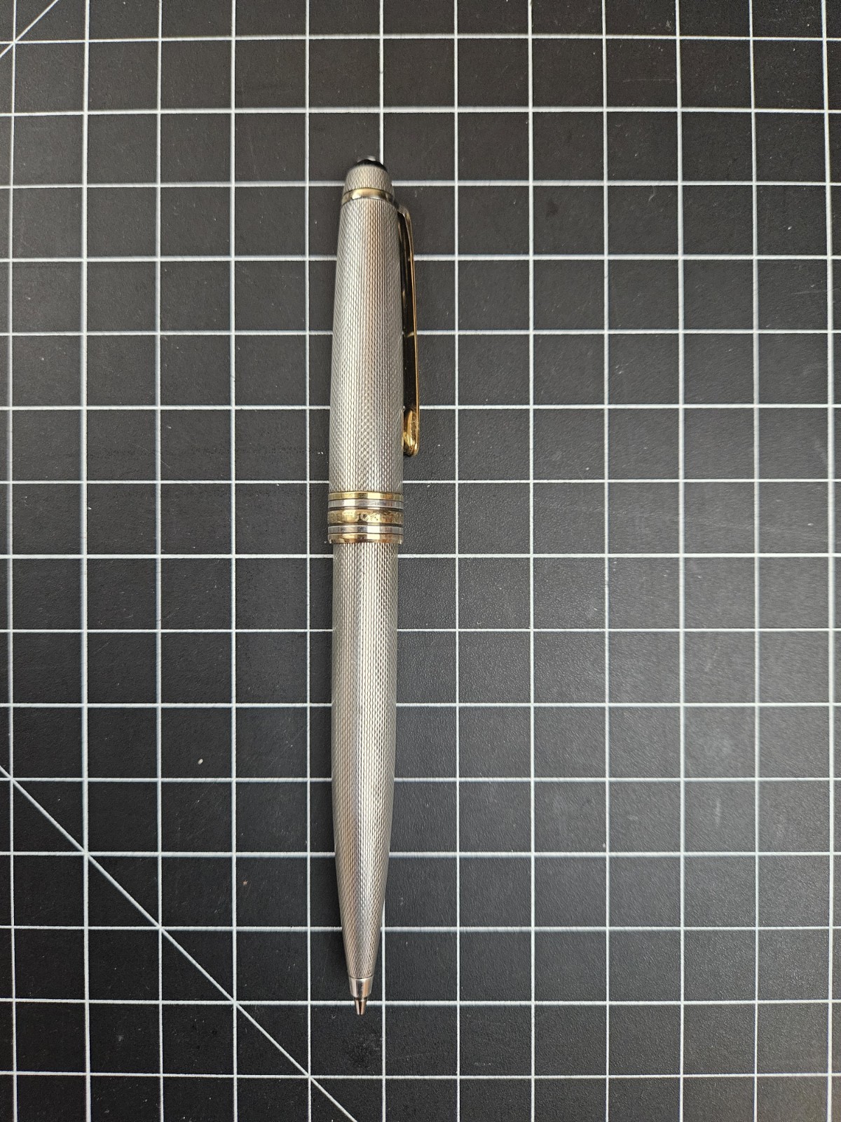 Sterling Silver Montblanc Meisterstuck Barleycorn Mechanical Pencil Needs Repair