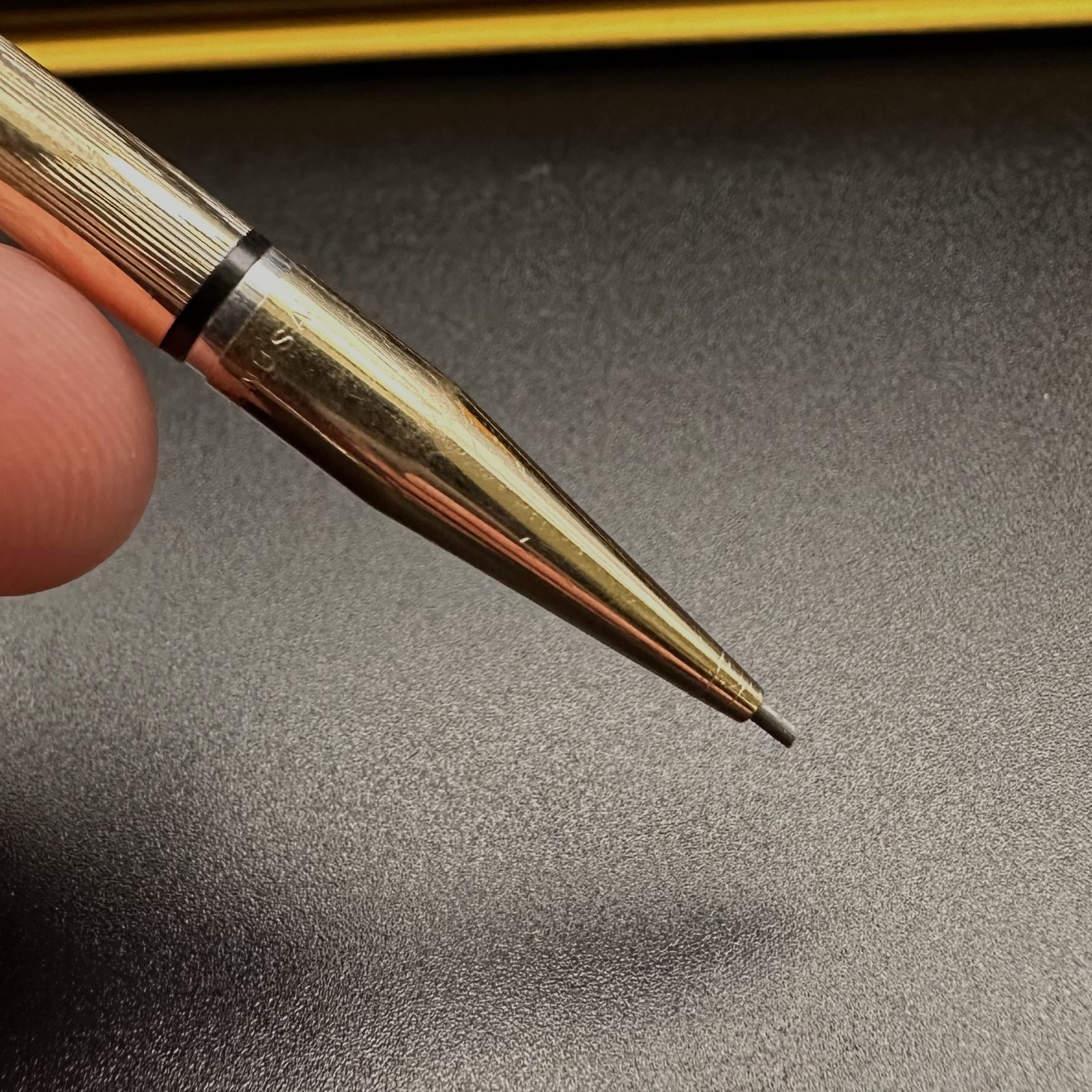 Vintage Cross Ringtop Mini Mechanical Pencil, 1/30 10K Gold Filled, c. 1920, USA