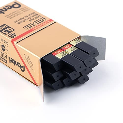 Mechanical Pencil Lead Refill 0.5mm 4B 144 Pieces Fine Line Super Hi-Polymer