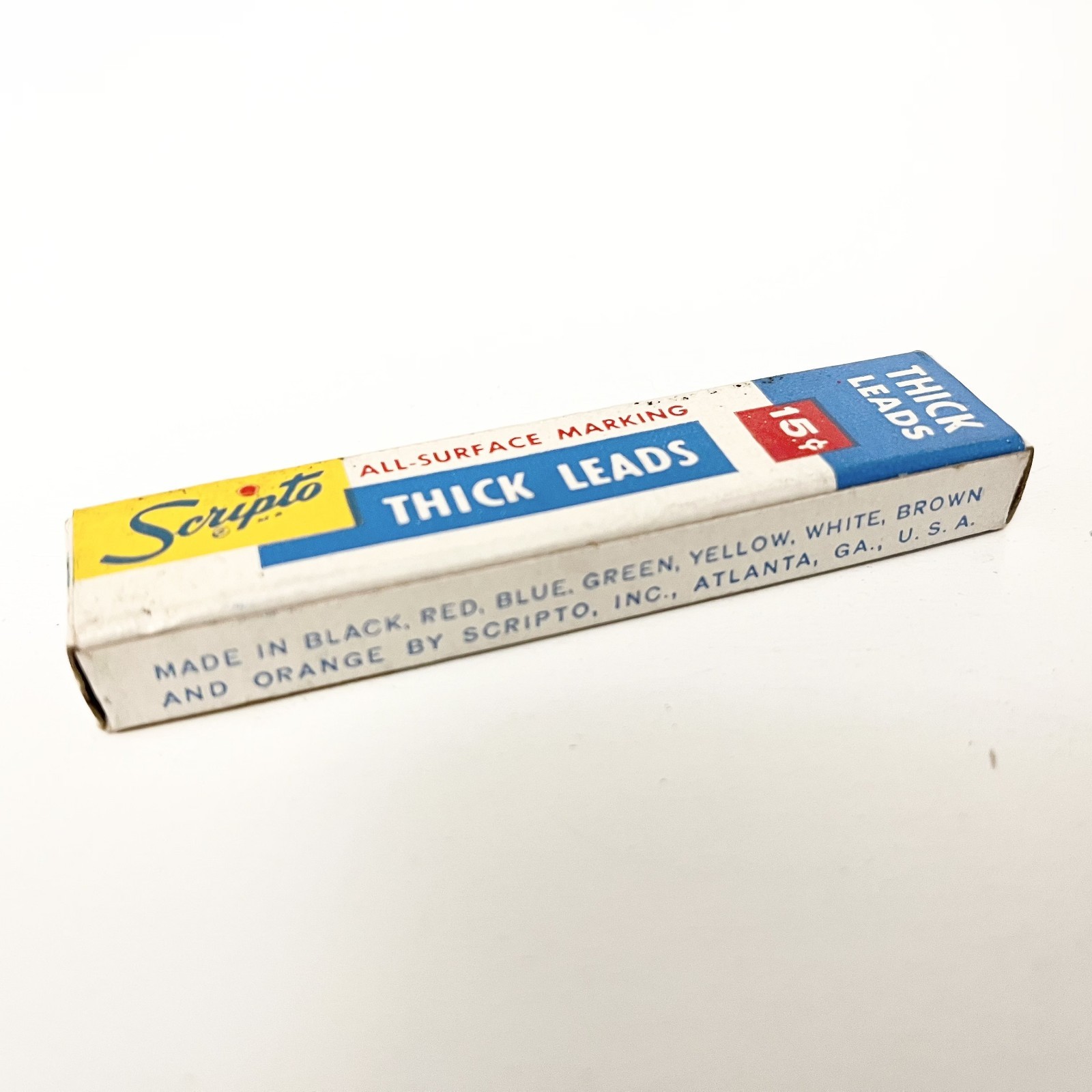 Scripto Pencil Marking Leads Thick Red 9 Packs
