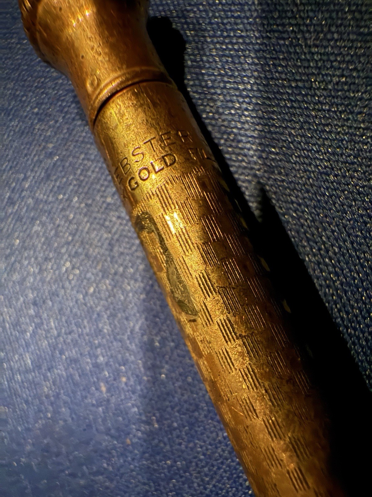Vintage Webster 1/40 14K Gold Filled Mechanical Pencil w/ Case – Works, Monogram