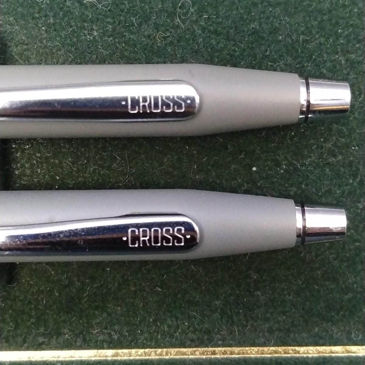 Vtg 2 Cross Century Classic Mechanical Pencils 0.9mm & 0.5mm Matte Gray & Box