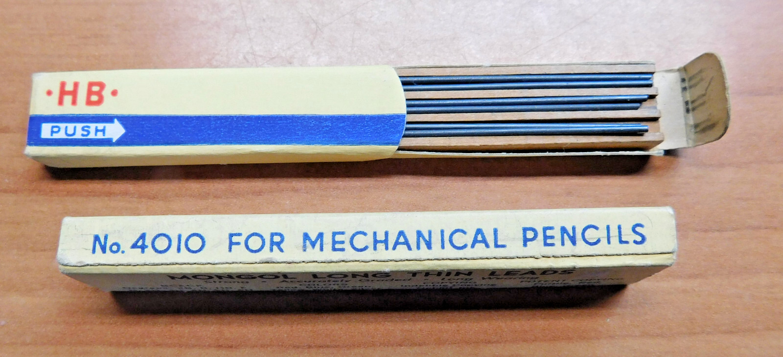 VINTAGE EBERHARD FABER MONGOL”LONG THIN LEAD” FOR MECHANICAL PENCIL No. 4010 BOX