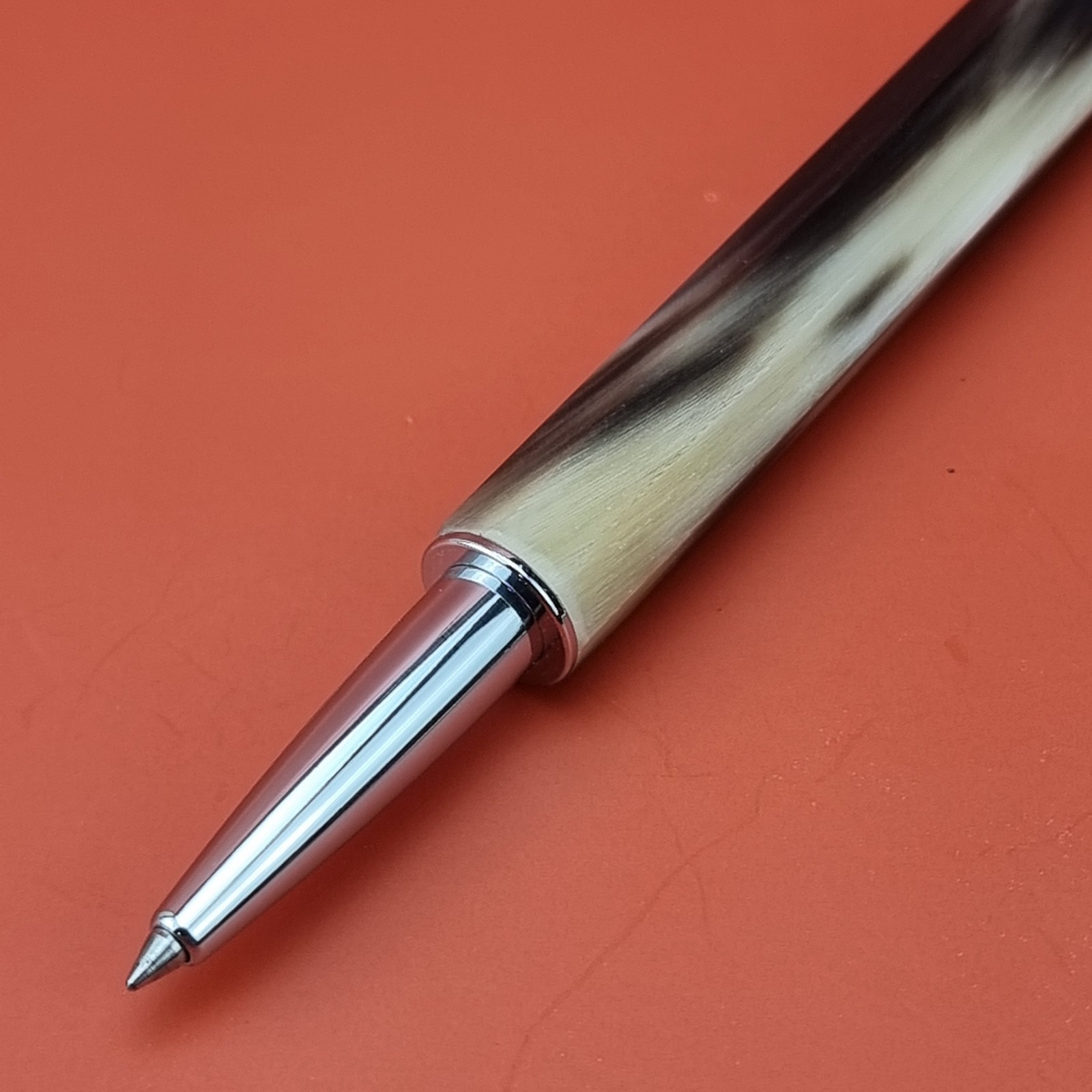Hand Crafted Water based Ballpointpen with Octagonal Horn