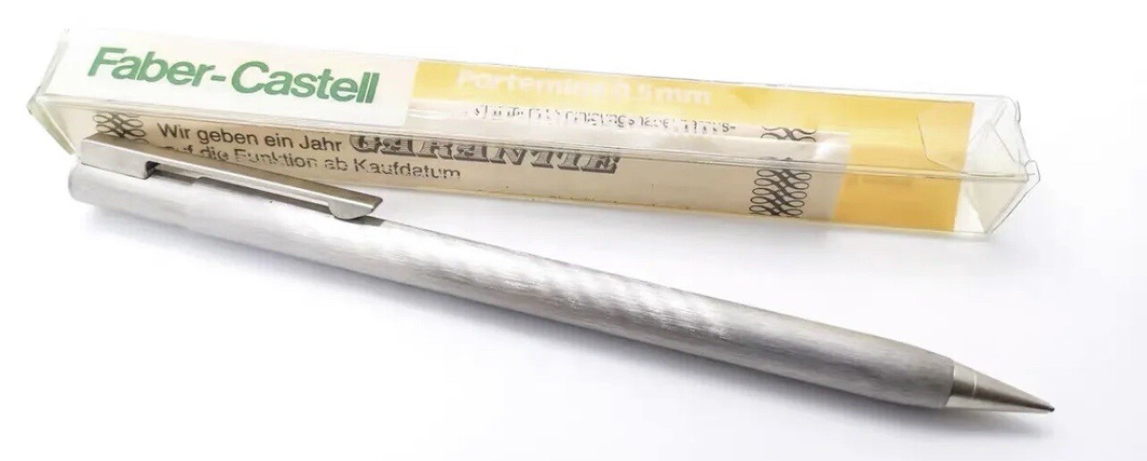 NOS Faber castell Ds45 mechanical pencil west Germany sliding sleeve 5pcs In Box