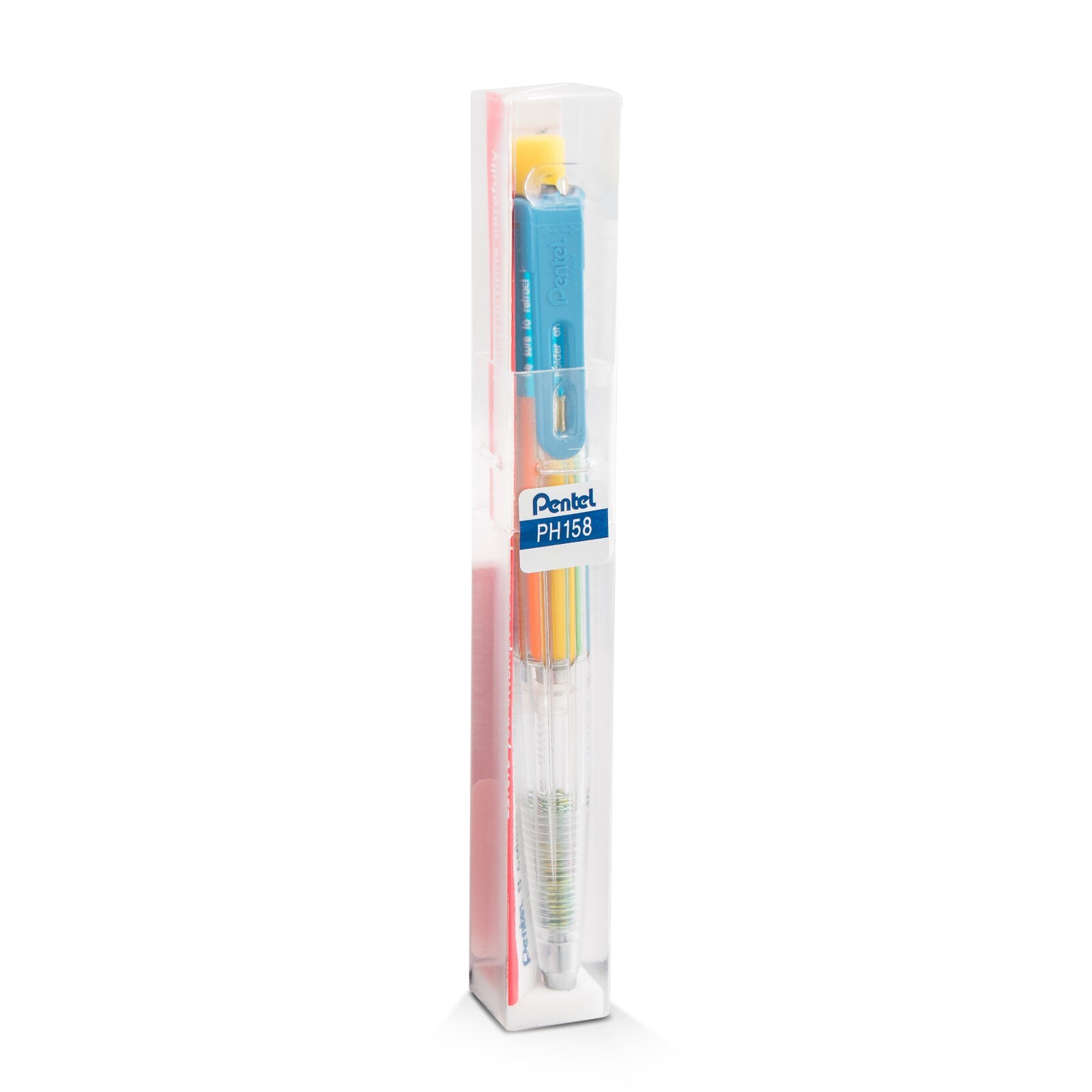 Pentel Arts 8 Color Mechanical Pencil, Assorted Accent Clip Colors, 1 Pencil