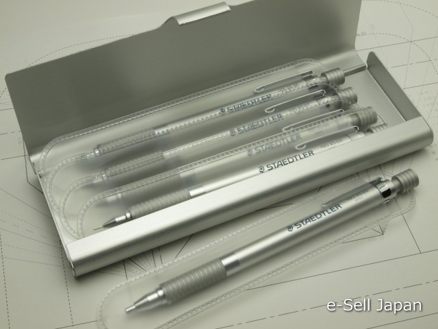 STAEDTLER graphit Drafting Mechanical pencil 925 25 .3/.5/.7/.9/2.0 and Pen Case