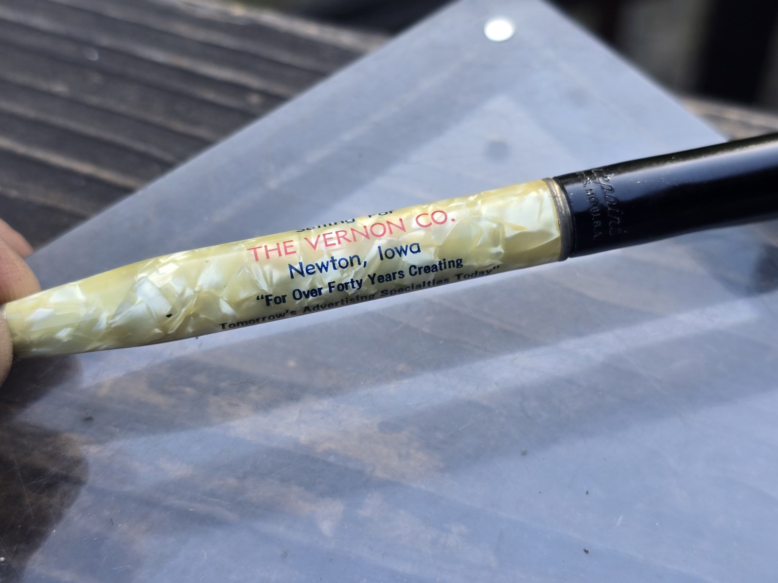 Vtg. Ritepoint Mechanical Pencil Creston Iowa, Vernon Co. Newton J. C. Elliott