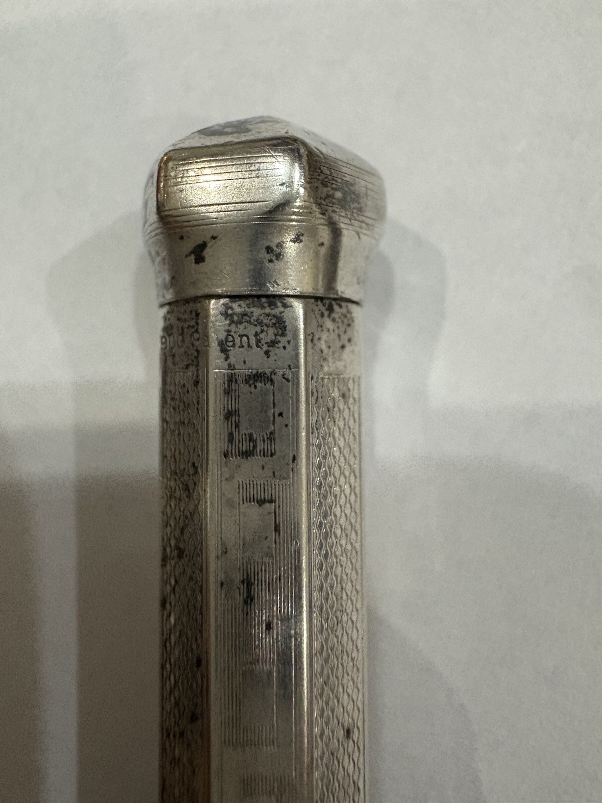 Antique 900 Silver 23.095g Ornate Mechanical Pin Marked 900