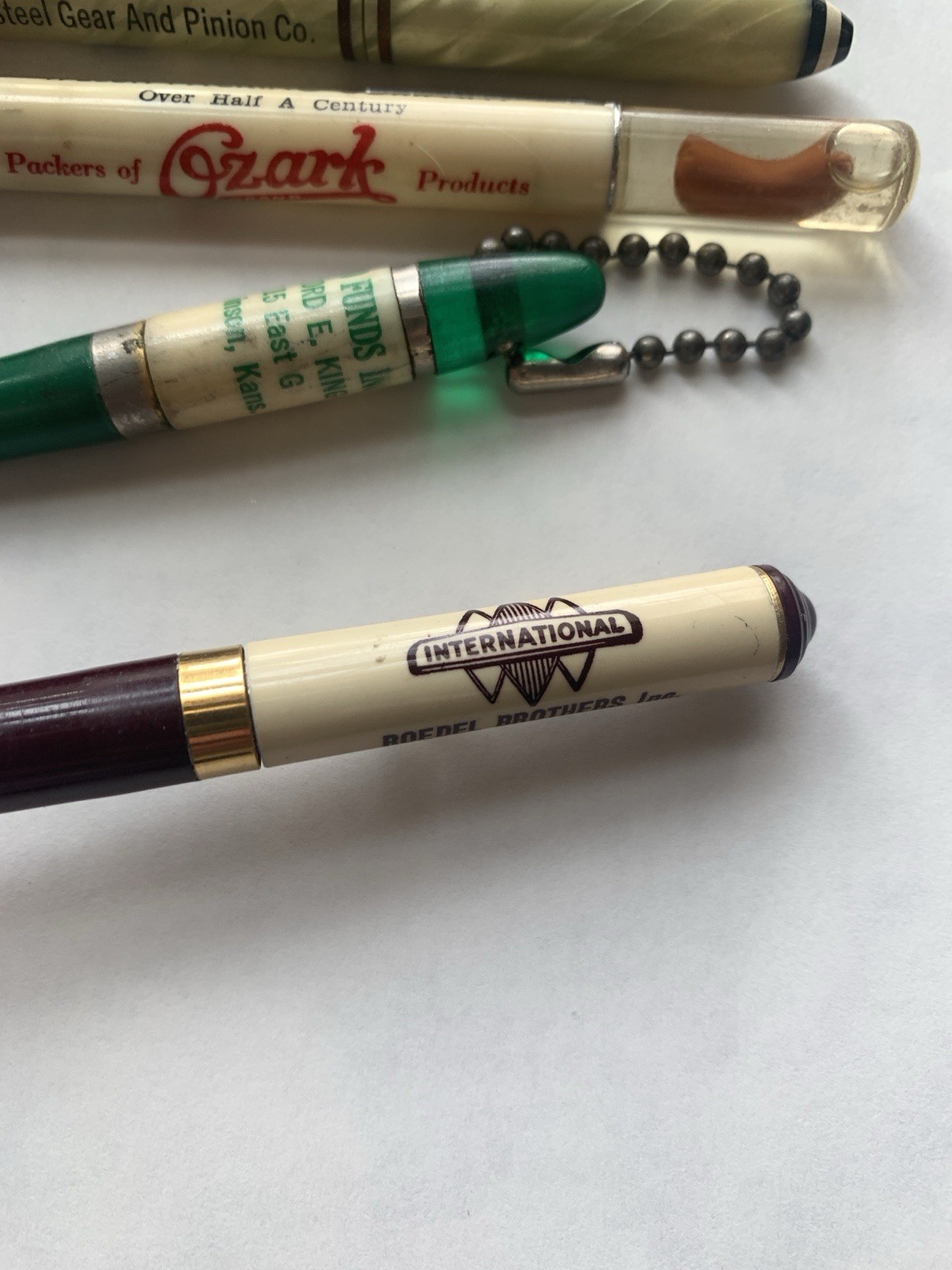 6 Lot Vintage Advertising Celluloid Mechanical Pencils Readyrite Ritepoint
