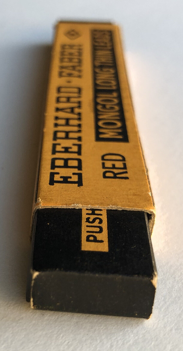 Vintage Eberhard Faber MONGOL 1.18mm Pack Of 4 Red Mechanical Pencil Lead USA