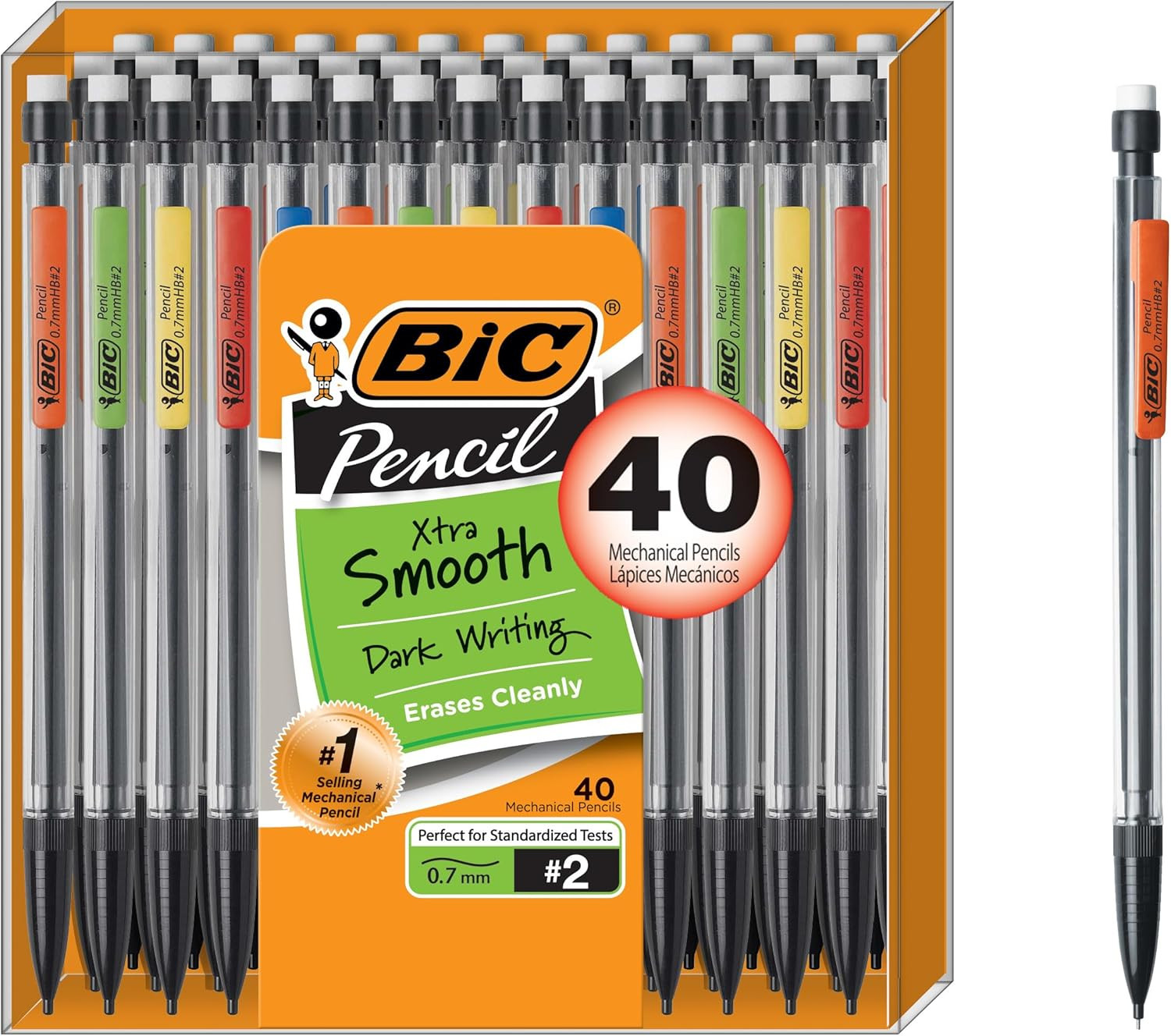 Xtra Smooth Mechanical Pencil with 0.7 Mm Medium Point, Refillable and Retractab