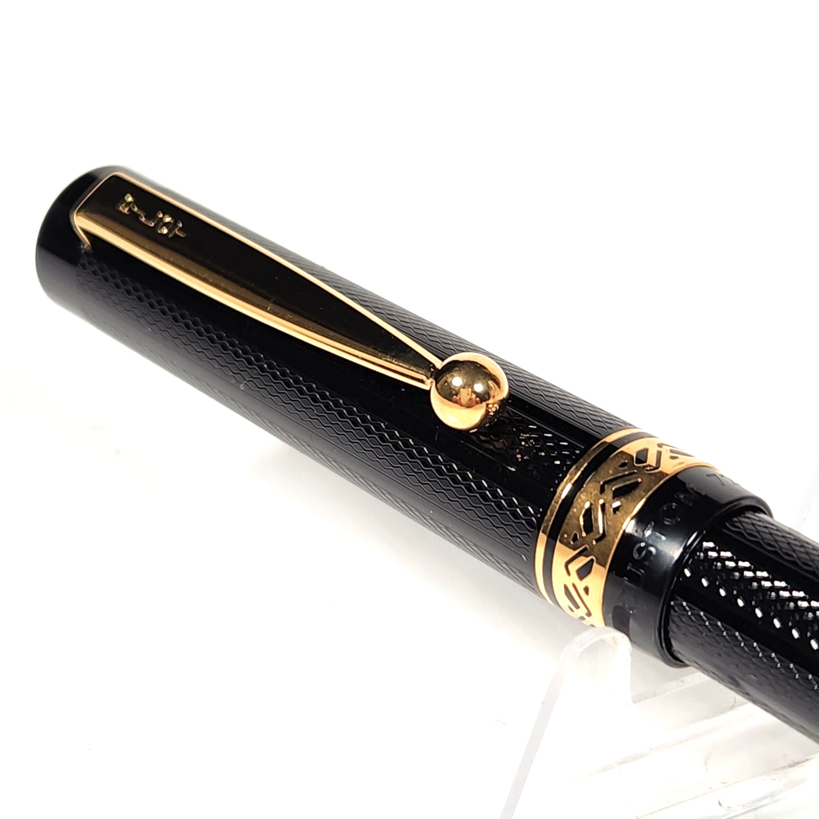 Rare Vtg 1990 Pilot Custom 72 GT Guilloche Black 24K GP Mechanical Pencil NOS!