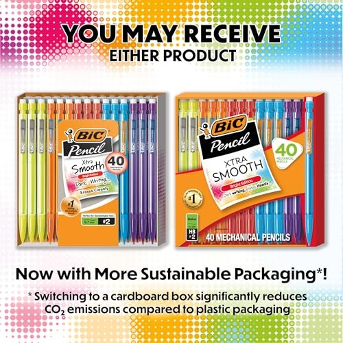 Xtra Smooth Bright Edition Mechanical Pencils, 0.7 mm Medium Point,