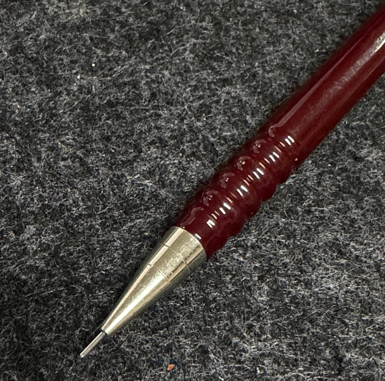 Vintage rOtring TS Slide 0.3mm Burgundy Mechanical Pencil W. Germany Rare