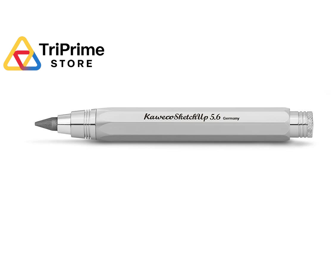 Kaweco SKETCH UP Clutch Pencil 5.6 mm 5B 1 Count (Pack of 1), Satin Chrome