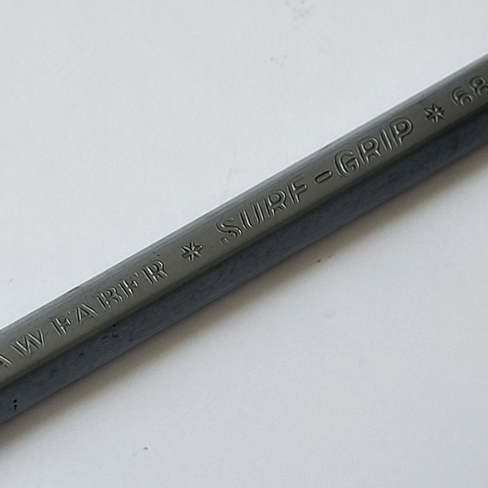 Vintage A.W. Faber Sure Grip 6803 Drafting Pencil Lead Clutch Silver Body US