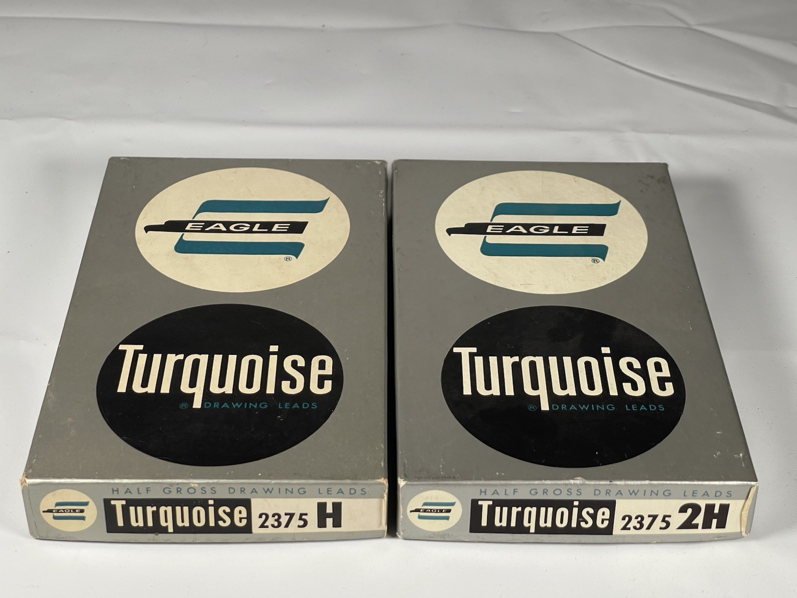 Vintage Turquoise Eagle Drawing Leads 2375 H 2H Lot Of 12