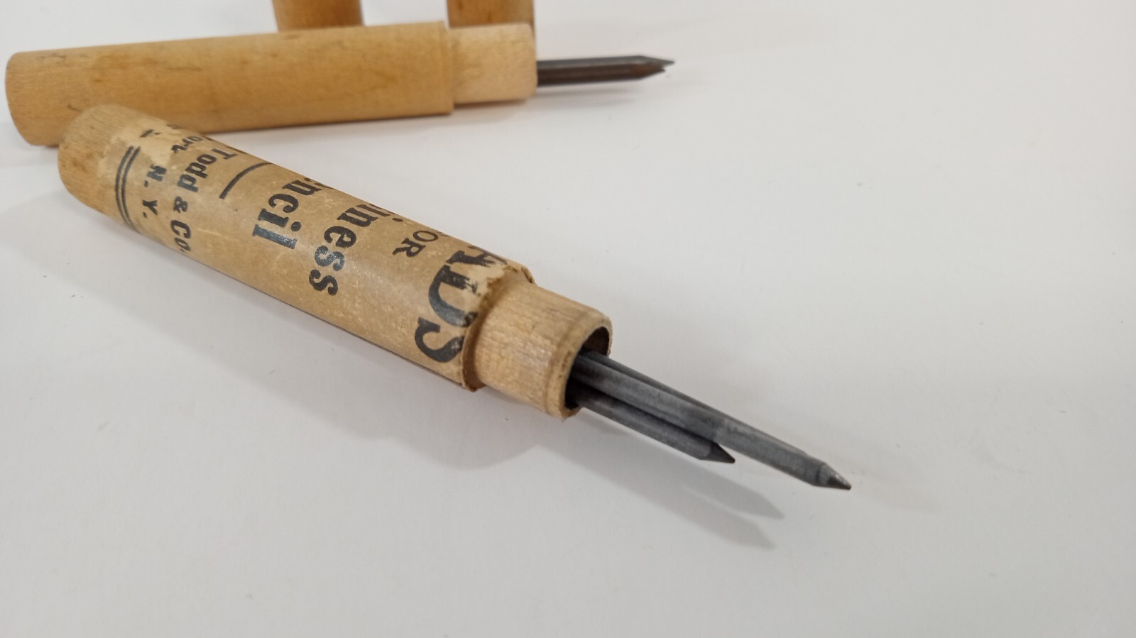 Antique Edward Todd Leads For Business Pencils Original Wooden Cases