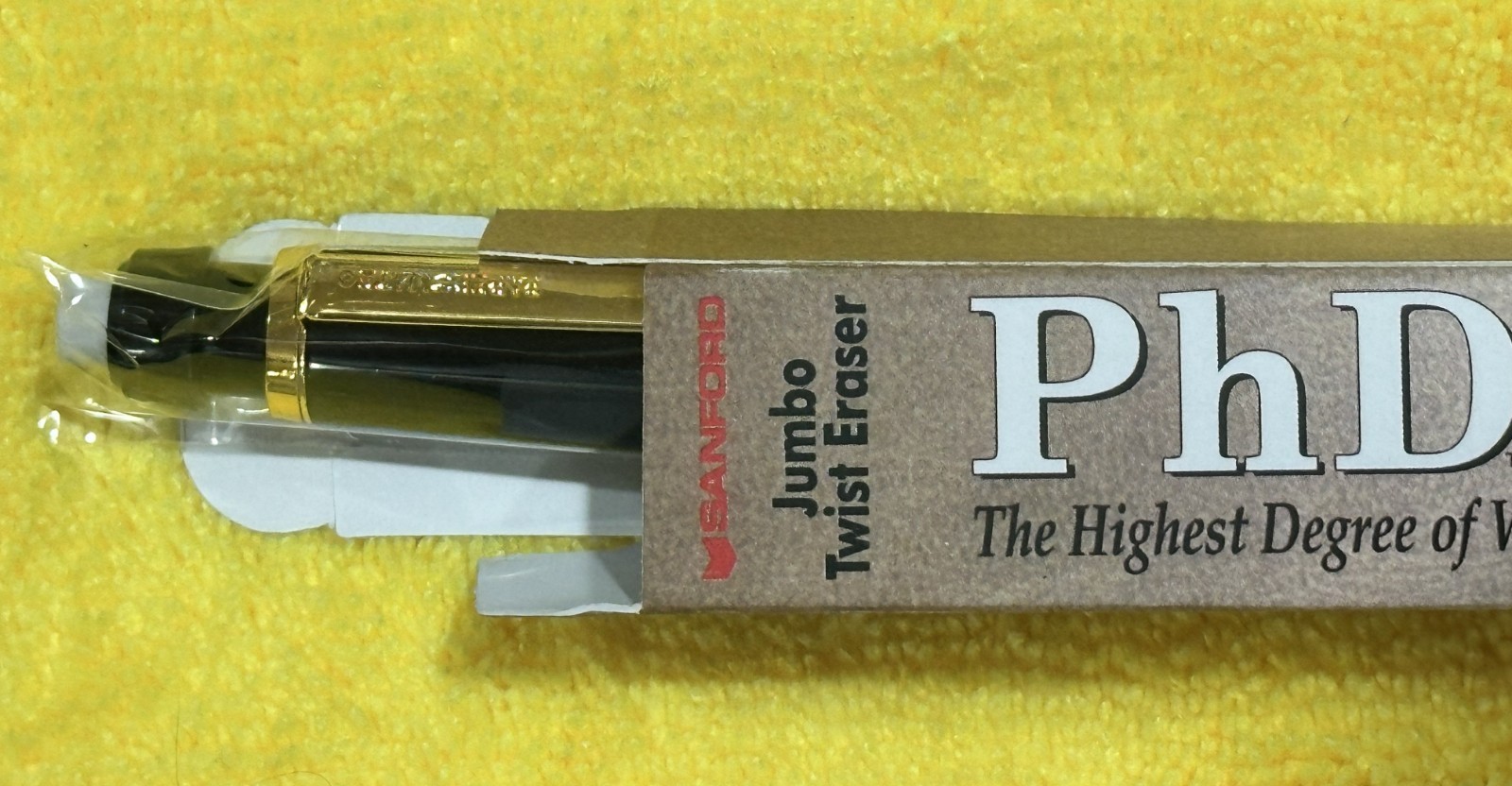 Paper Mate PhD Pencil .5mm Rare 18K Gold Plated Accents, NOS, Boxed