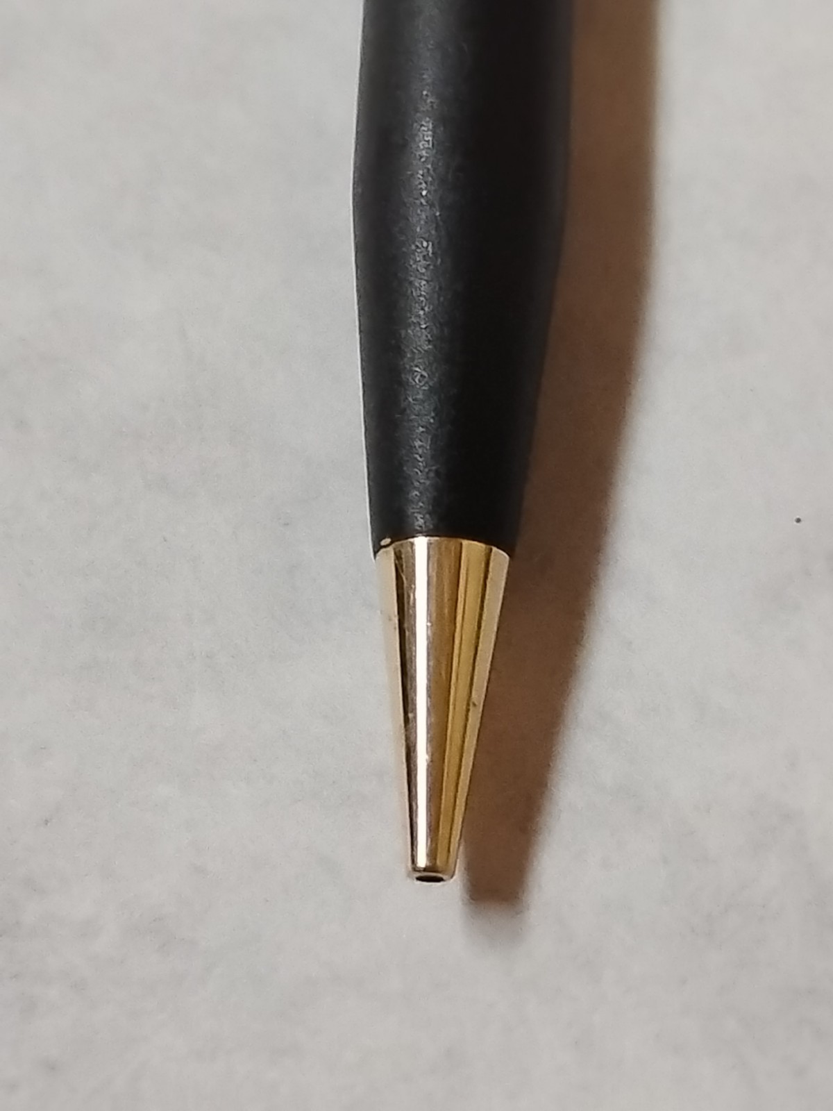 Vintage Cross Matte Black Gold Trim Mechanical Pencil J&L Steel Emblem Works #L2