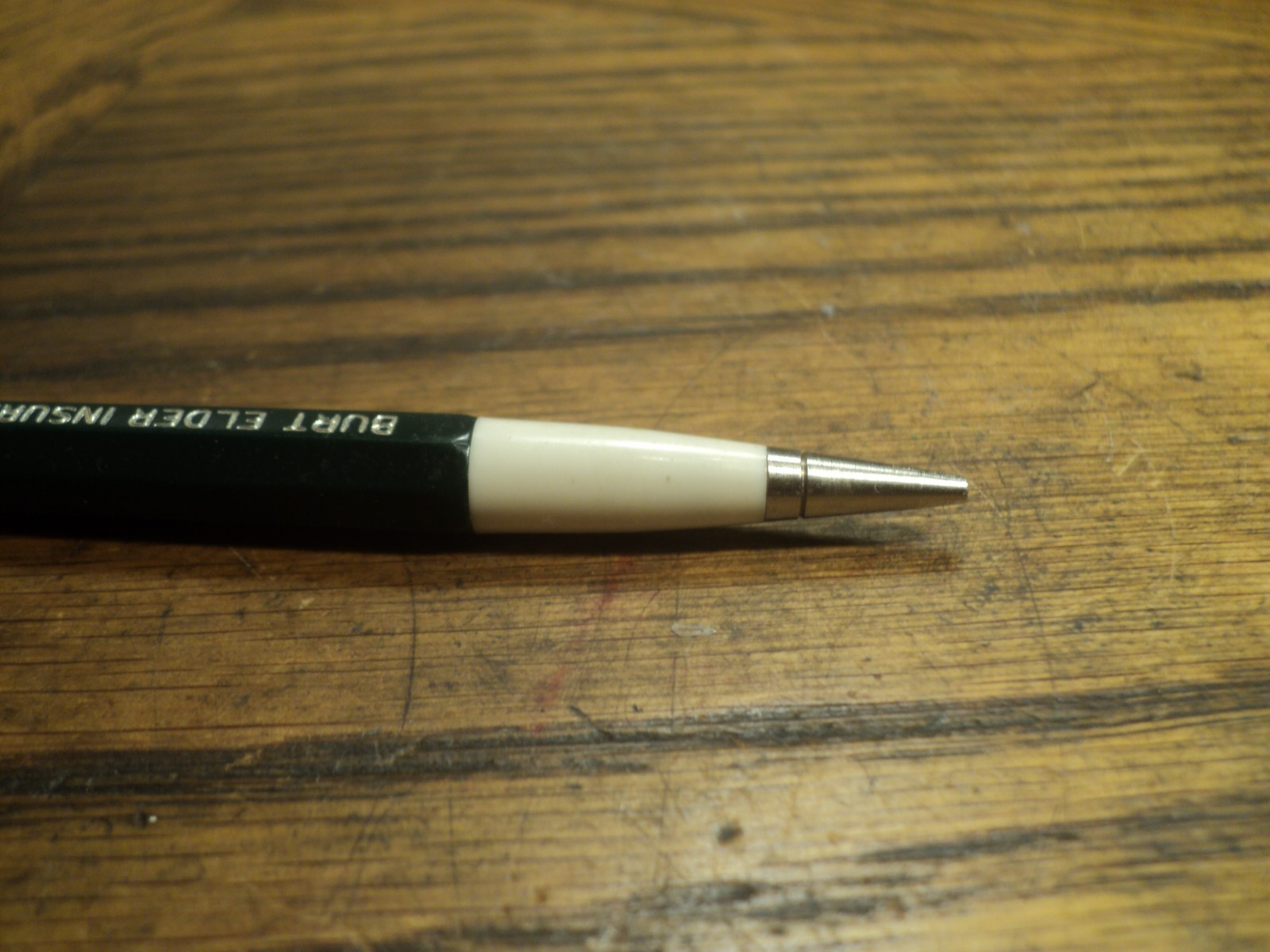 Vintage Durolite Mechanical Pencil Burt Elder Insurance Elkhart 5-5/8″ Long USA