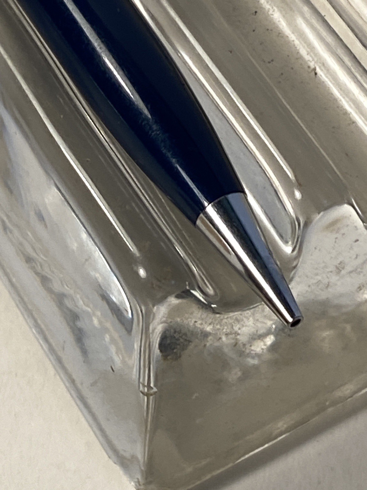 Vintage Parker Mechanical Pencil Dome End Blue 1970s USA