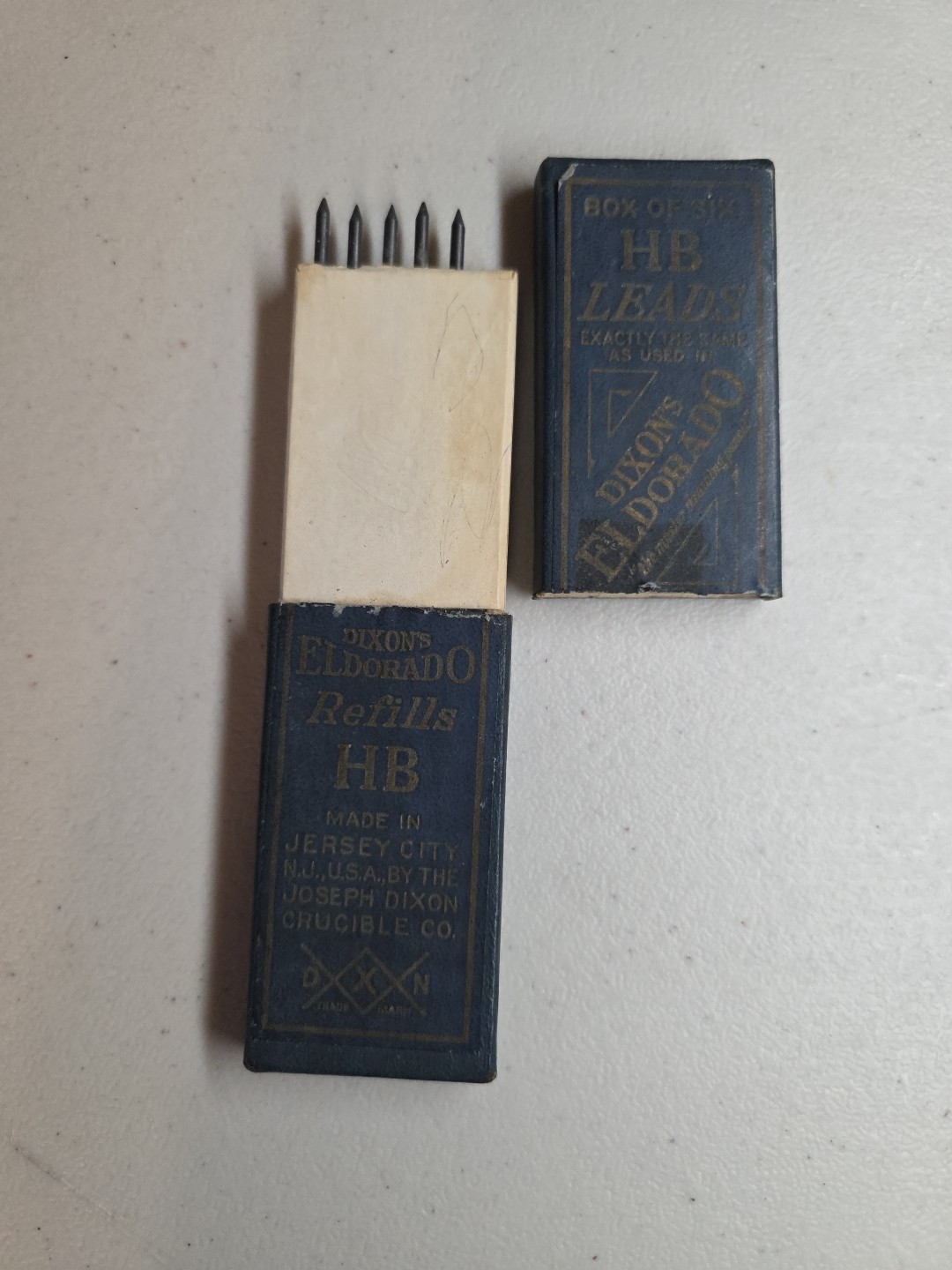 Vintage Box of Dixon’s Eldorado HB Refill Leads – 5 Unused – Box Nice Condition