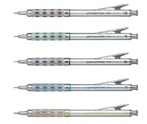 1000 Automatic Drafting Pencil, 0.3 mm, 0.4 mm, 0.5 mm, 0.7 mm, 0.9 m