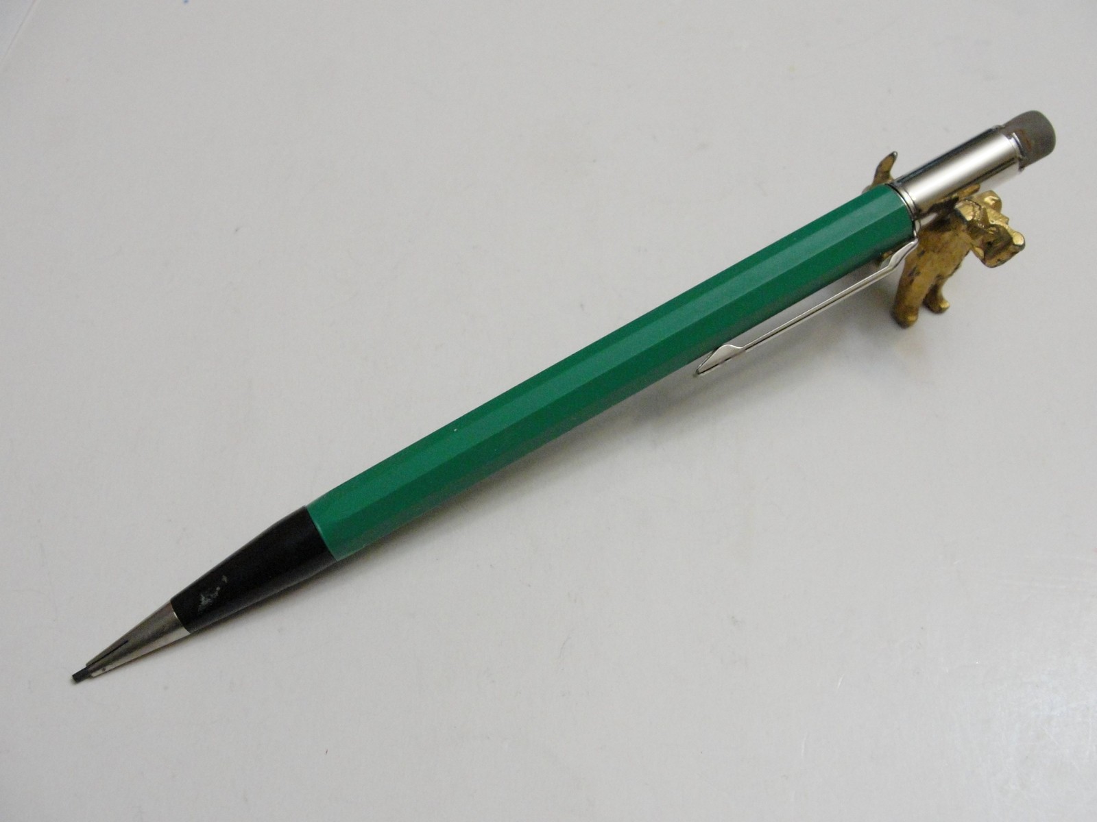 Autopoint Light Green Black Tip Mechanical Pencil