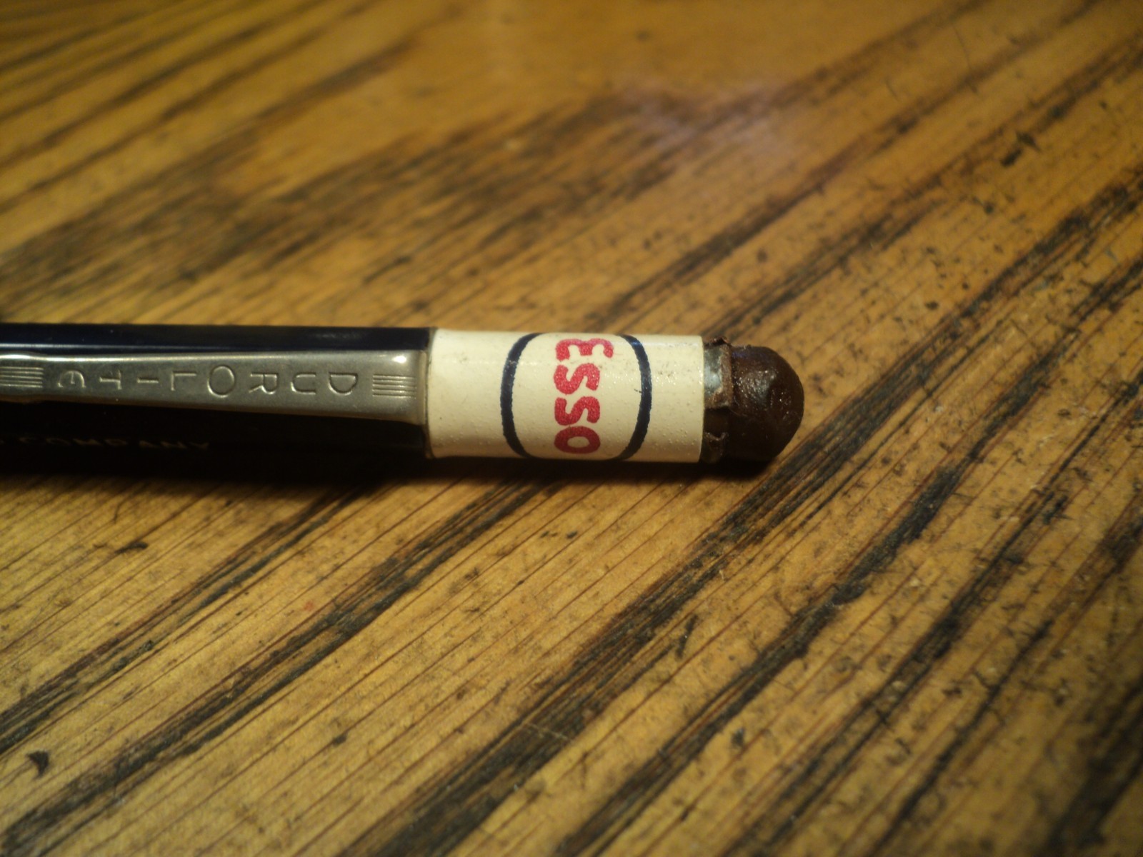 Vintage Durolite Mechanical Pencil Esso Research & Engineering 5-1/2″ Long S
